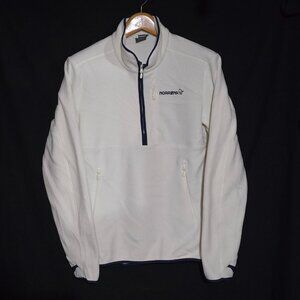 Norrona Warm2 1/2 Zip Unisex Pocketed Fleece - Ivory - sz S*